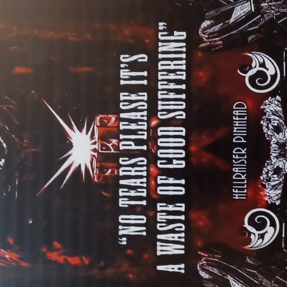 HOME DECORE METAL SIGN 8×12 HELL RAISERS PINHEAD HORROR MOVIE FAN GIFT IDEA NEW - Picture 2 of 5